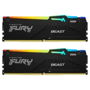 Memorie RAM Kingston FURY Beast RGB, 16GB, Negru