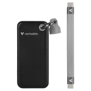 Внешний портативный SSD Verbatim Pocket, 2 ТБ, Black / Gray