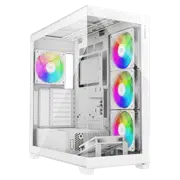 Carcasă PC XILENCE Xilent Gleam X818.W.ARGB Mid-Tower, Alb