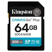 Карта памяти Kingston Canvas Go! Plus G4, 64 ГБ, Black