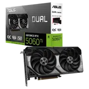 Placa video ASUS Dual GeForce RTX 5060 Ti OC Edition, Negru