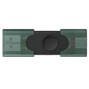 Флеш-накопитель USB-C/A Kingston DataTraveler Duo, 256 ГБ, Turquoise