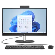Computer All-in-One HP AiO 24-cr2051ci, Core Ultra 5, 16GB/512GB, 60 Hz, Negru