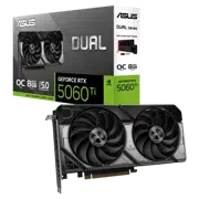 Placă video ASUS Dual GeForce RTX 5060 Ti OC Edition, Black