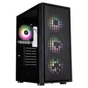 Carcasă PC 1STPLAYER GO6-BK-4FS7 Mid-Tower, Negru