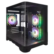 Carcasă PC 1STPLAYER UV5 Mid Tower, Negru