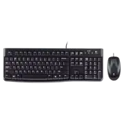 Клавиатура и мышь Logitech MK120, Проводное, Чёрный