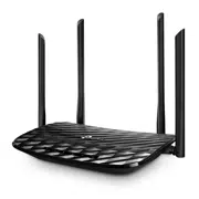 TP-LINK Archer C6 AC1200 Dual Band Wireless Gigabit Router, Atheros, 867Mbps at 5Ghz + 300Mbps at 2.4Ghz, 802.11ac/a/b/g/n, MU-MIMO, 1 Gigabit WAN + 4 Gigabit LAN, Wireless On/Off and WPS button, 4 external antennas + 1 internal antenna