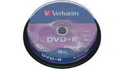 Verbatim DataLifePlus DVD+R AZO 4.7GB 16X MATT SILVER SURFAC - Spindle 10pcs.