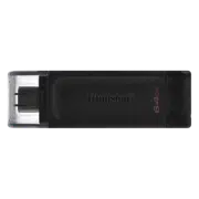 USB Flash Drive Kingston DataTravaler 70, 64GB, Negru