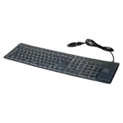 Tastatură Gembird Flexible KB-109F-B, Cu fir, Negru
