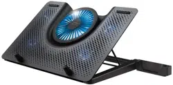 Trust Gaming GXT 1125 Quno, 17.4" Premium LED-illuminated gaming laptop cooling stand with 5 fans, Black