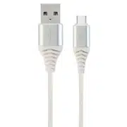 Cablu încărcare și sincronizare Cablexpert CC-USB2B-AMCM-2M-BW2, USB Type-A/Type-C, 2m, Alb