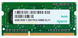 4GB DDR3 1600MHz SODIMM 204pin Apacer PC12800, CL11, 1.35V