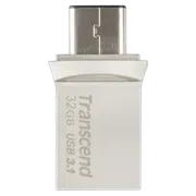 Флеш-накопитель Transcend JetFlash 890, 32ГБ, Silver