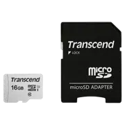 Карта памяти Transcend microSDHC 300S, 16Гб