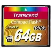 Карта памяти Transcend CompactFlash 1000, 64 ГБ, Black