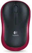 Wireless Mouse Logitech M185, Optical, 1000 dpi, 3 buttons, Ambidextrous, 1xAA, Red