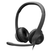 Căști Logitech H390, Cu fir, Negru
