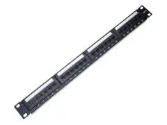 24 ports UTP Cat.6 patch panel, LY-PP6-04, 19" Krone & 110 Dual