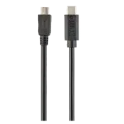 Кабель Cablexpert CCP-USB2-mBMCM-1M, Micro-USB to USB-C, 1 м, Черный