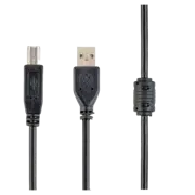 Кабель Cablexpert CCF-USB2-AMBM-15, USB-A to USB-B, 4.5 м, Черный