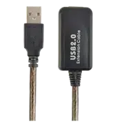 Cablu prelungitor Cablexpert UAE-01-10M, USB 2.0, 10 m, Negru
