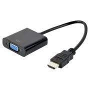 Конвертер видео Cablexpert A-HDMI-VGA-04, HDMI to VGA, 0.15 м, Черный