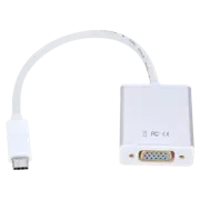 Adaptor APC Electronic APC-631006, USB-C to VGA, 0.15 m, Alb