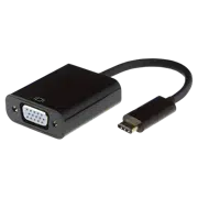 Adaptor APC Electronic APC-631008, USB-C to VGA, 0.15 m, Negru