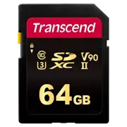 Карта памяти Transcend SDC700S, 64 ГБ, Black