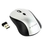 Mouse Gembird MUSW-4B-02-BS Black/Silver