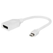 Адаптер Cablexpert A-mDPM-DPF-001-W, Mini DisplayPort to DisplayPort, Белый
