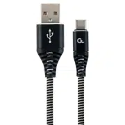 Cablu încărcare și sincronizare Cablexpert CC-USB2B-AMCM-1M-BW, USB Type-A/Type-C, 1m, Negru