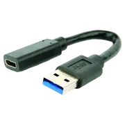 Адаптер Cablexpert A-USB3-AMCF-01, USB-A to USB-C, Черный