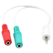 Adaptor Cablexpert CCA-417W, 3.5 mm to 3.5 mm, Alb