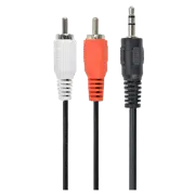 Adaptor Cablexpert CCA-458/0.2, 3.5 mm to RCA, Negru