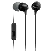 Căști SONY MDR-EX15AP, Cu fir, Negru