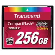 Карта памяти Transcend CompactFlash 800, 256 ГБ, Black