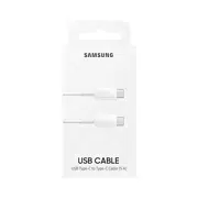 Cablu încărcare și sincronizare Samsung EP-DN975BWRGRU, USB Type-C (F)/Type-C, 1m, Alb