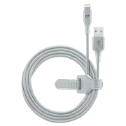 Cablu Cellularline Satellite MFI, USB-A to Lightning, 1 m, Argintiu