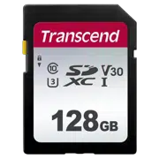  Карта памяти Transcend SDC300S, 128 ГБ, Black