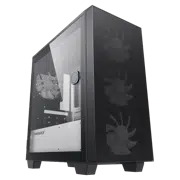 Case mATX GAMEMAX Aero Mini ECO, w/o PSU, 4x120mm, Front Mesh, TG, USB 3.0, Black