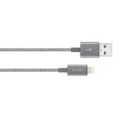 Кабель для зарядки и синхронизации Moshi iPhone Lighting USB Cable, Lightning/USB Type-A, 1,2м, Серый