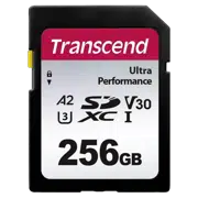 Карта памяти Transcend SDXC340S, 256ГБ, Black