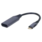 Adaptor Cablexpert A-USB3C-DPF-01, USB-C to DisplayPort, Gri