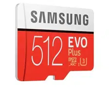 Карта памяти Samsung MicroSD EVO Plus 512Gb Class 10 UHS-I (U3) +SD adapter (MB-MC512KA)