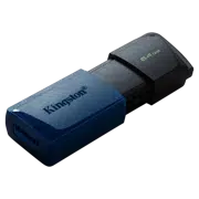 USB Flash Drive Kingston DataTraveler Exodia M, 64GB, Negru/Albastru
