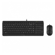 Клавиатура и Мышь A4Tech F1512, Черный