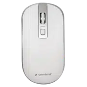 Беcпроводная мышь Gembird MUSW-4B-06-WS, White/Silver